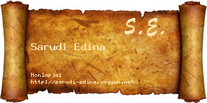 Sarudi Edina névjegykártya